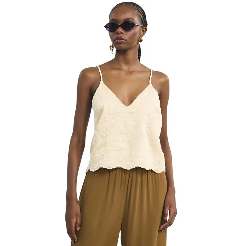 Blusa Colcci Bordada Bege Biento Feminina M / Bege