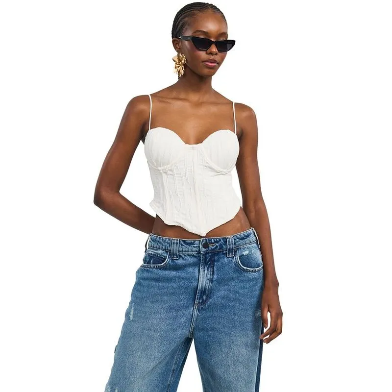 Top Colcci Off Shell Feminino P / Branco