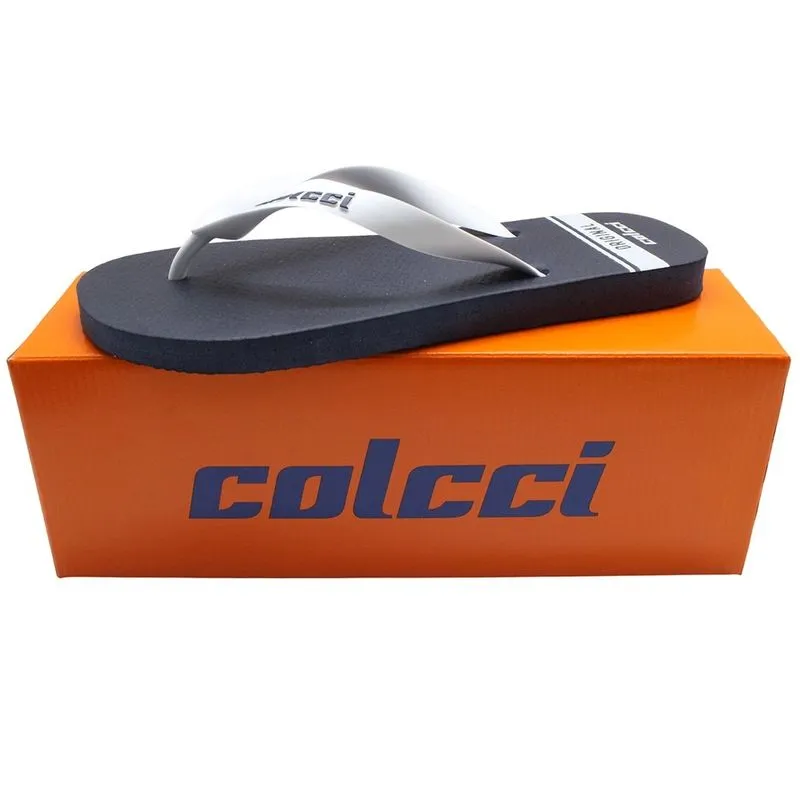 Chinelo Colcci Basic Original Azul Darkness Masculino 43/44 / Azul