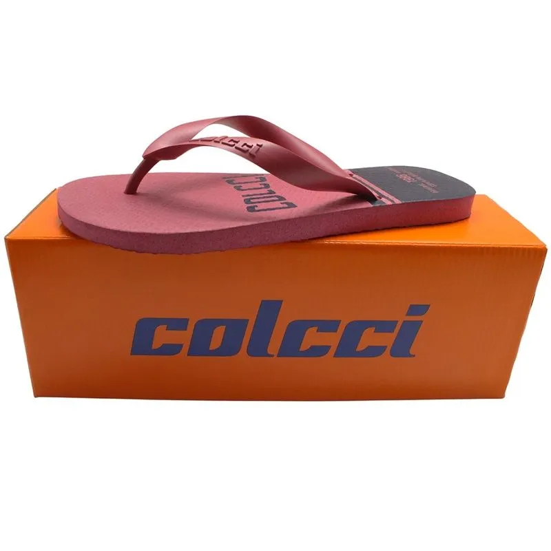 Chinelo Colcci Original Bordo Masculino 37/38 / Vermelho