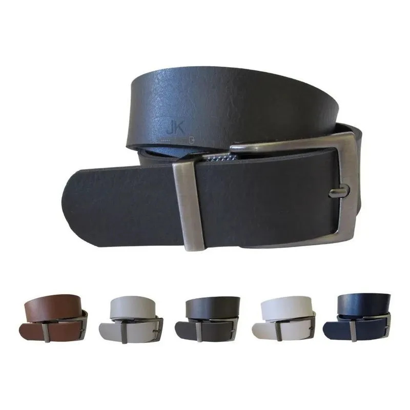 3x Cinto Masculino Social Moderno 3.35cm Premium Regulável