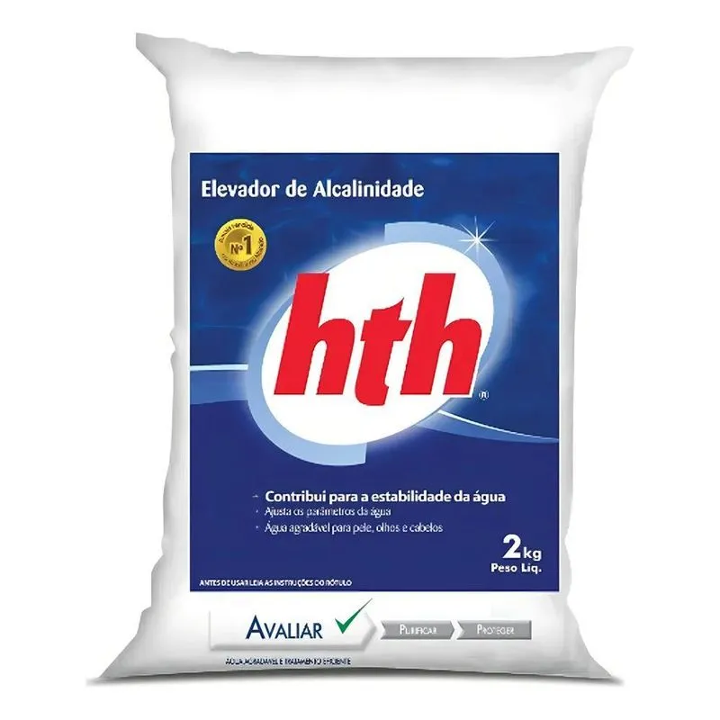 2x Elevador De Alcalinidade Hth 2kg Para Manutenção De Pisci