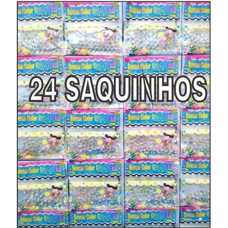 3x 24 Saquinhos Bolinha Gel Cresce Aguá Orbeez - 1500 Bolinh