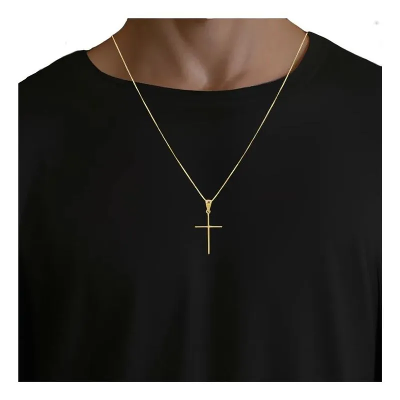 10x Corrente Cordão Masculino Banhado Ouro 18k + Pingente C
