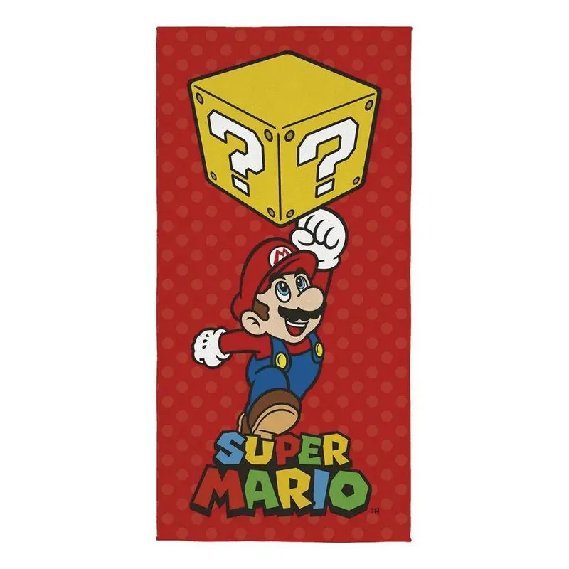 Toalha Praia Infantil Aveludada Personagem Lep - Super Mario
