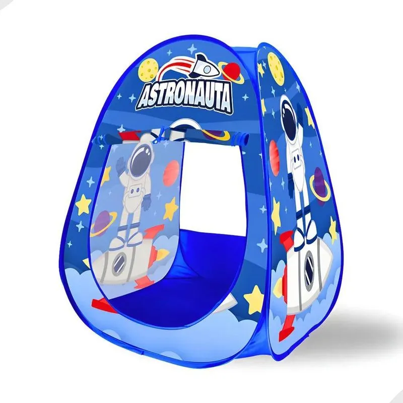 Barraca Toca Cabana Astronauta Menino Infantil Cor Azul Dm T