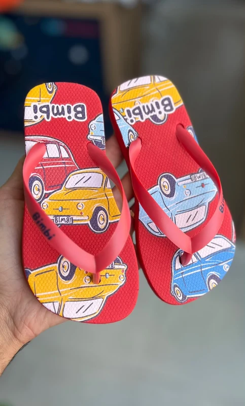 CHINELO ALÇA CARROS MENINO BIMBI Vermelho / 25/26