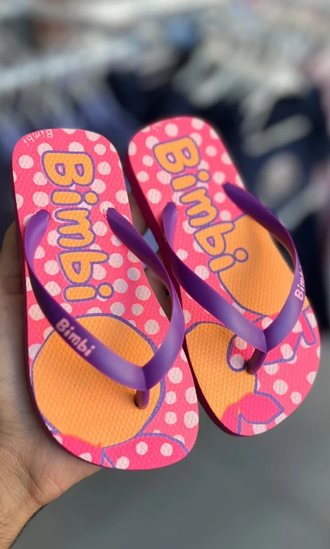 CHINELO ALÇA POA LIMA MENINA BIMBI ROSA NEON / 27/28