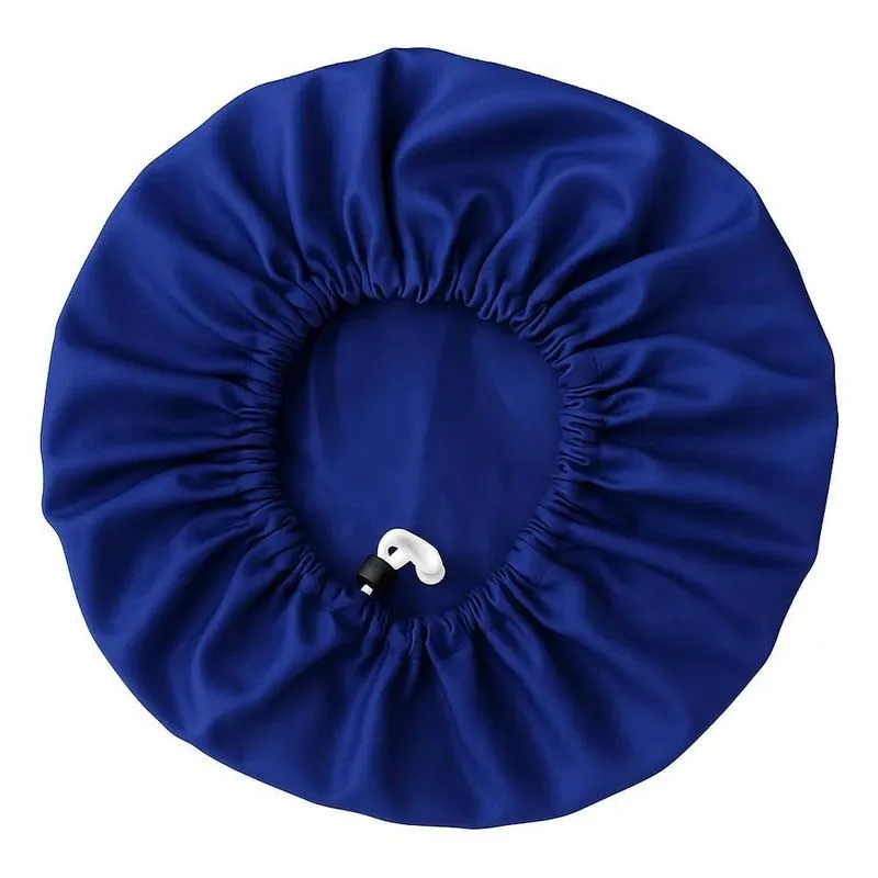 Touca Cetim: Menos Frizz, Cabelo Hidratado E Li - Azul Royal