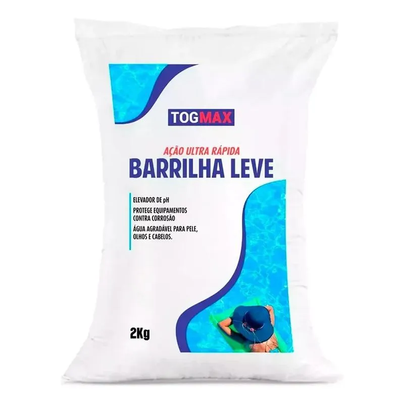 3x Barrilha Leve 2kg Elevador De Ph Para Piscina Togmax Água