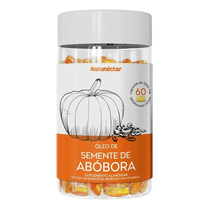 2x Semente De Abóbora 500mg 60 Cápsulas - Natunéctar
