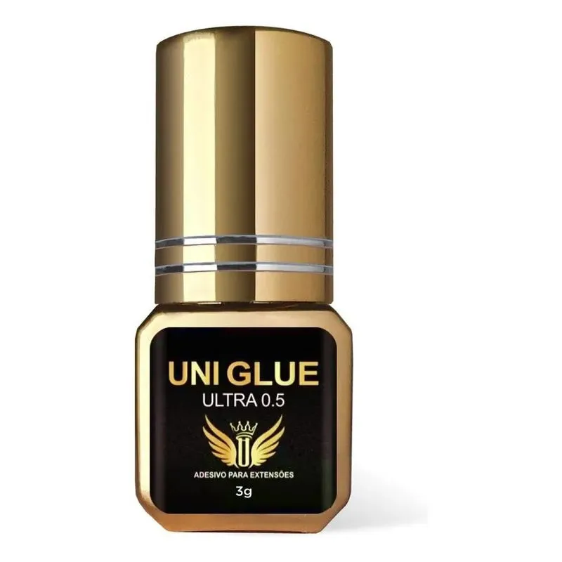 5x Cola Adesivo Unilashes Uni Glue Ultra 0.5 Extensão Cílios