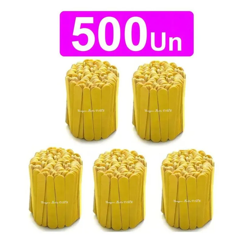 Kit 500 Mini Lixa De Unha Canario Descartáveis De Manicure 8