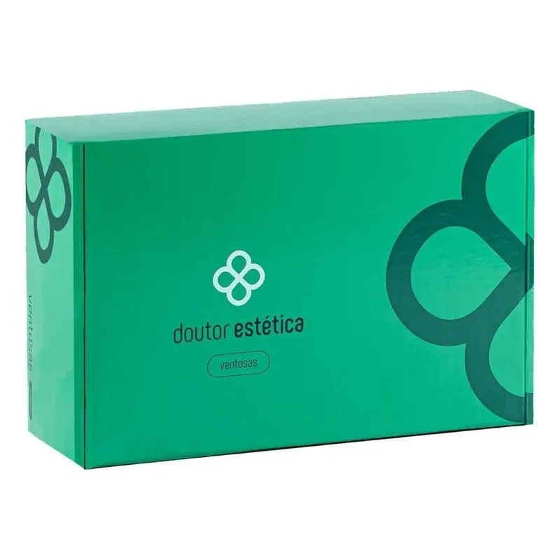 Doutor Da Estética Kit Ventosaterapia 12 Copos Aprovado Pela