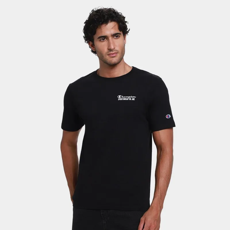 Camiseta Champion Script Masculina - Masculino - Preto