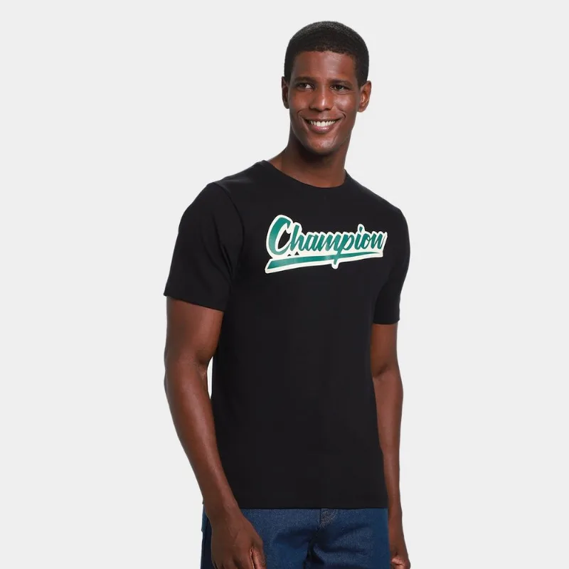Camiseta Champion Bold Outline Masculina - Masculino - Preto