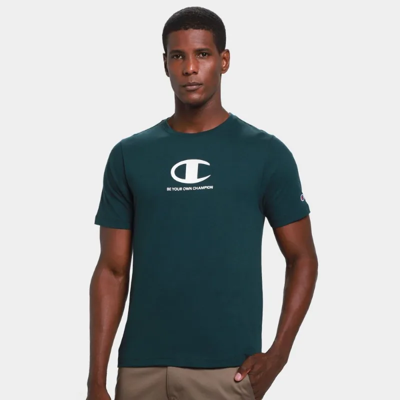 Camiseta Champion Be Your Own Masculina - Masculino - Verde escuro