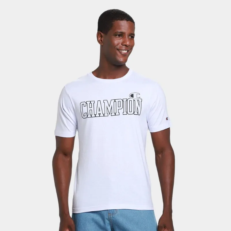 Camiseta Champion College C Logo Masculina - Masculino - Branco