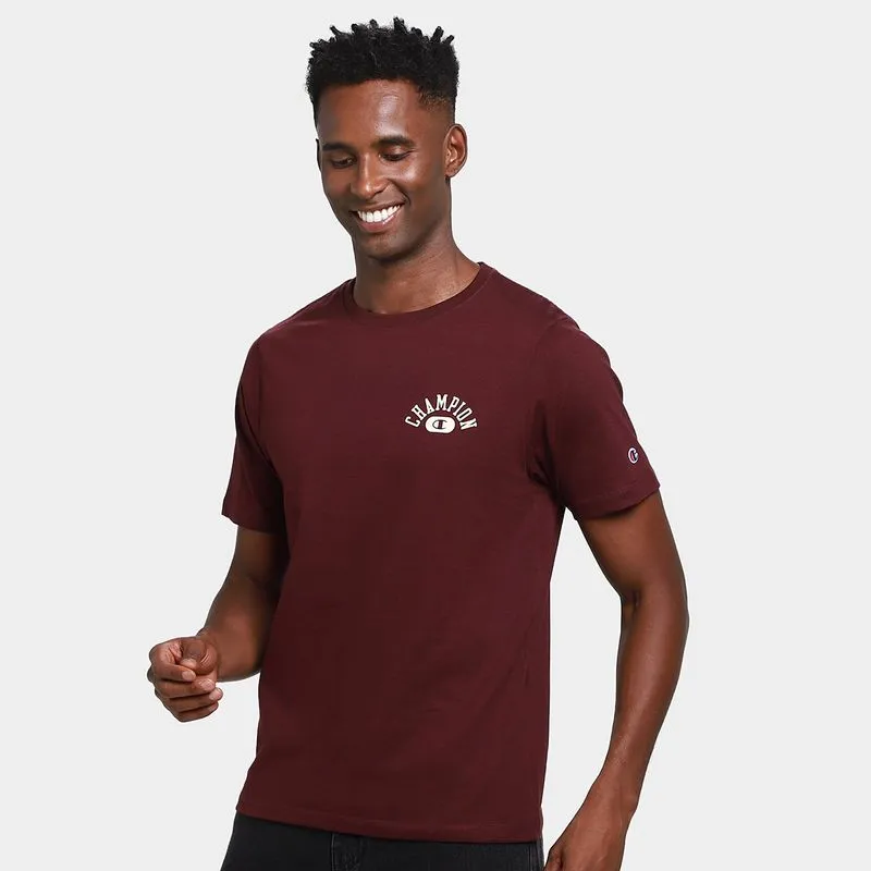 Camiseta Champion Arc Block Masculina - Masculino - Vermelho