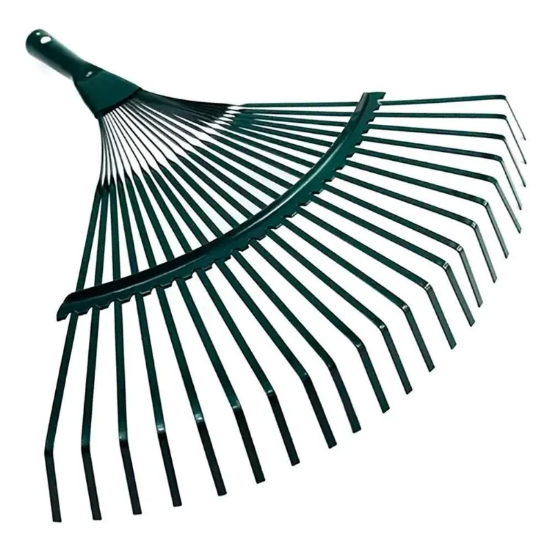 Rastelo Jardinagem Metal 22 Dentes: Limpeza - Rastelo Verde