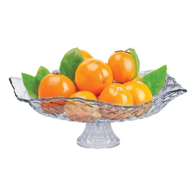 2x Saladeira Ruvolo, Fruteira Cozinha Mesa, Fruteira Vidro C