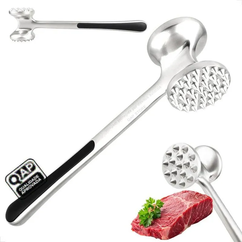 Amaciador Bife Zinco Profissional: Carne Macia E - Prateado