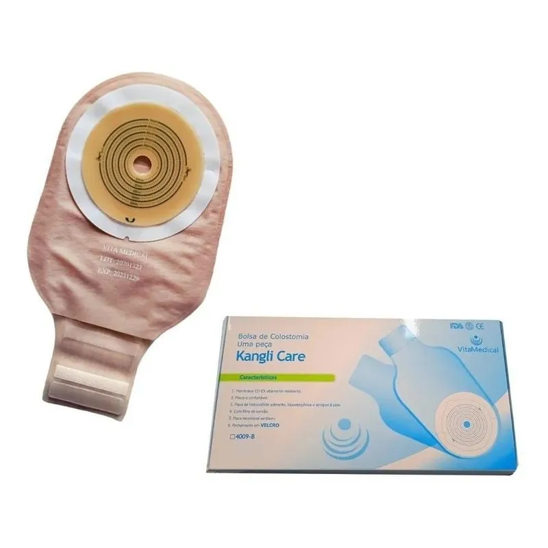 Bolsa De Colostomia 60mm Opaca Fácil De Limpar Sem Odor C/10
