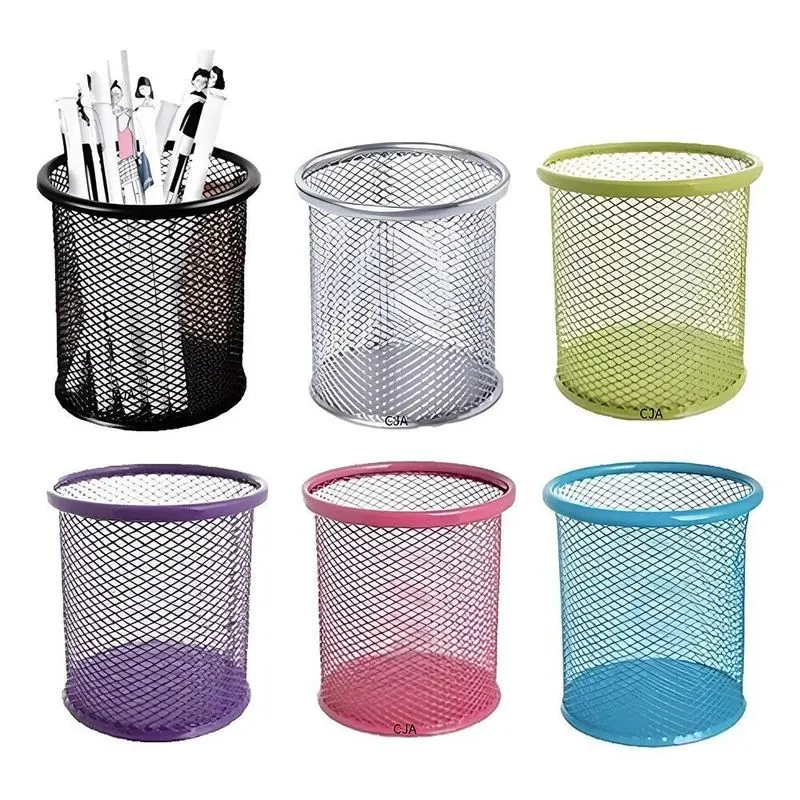 5x Porta Treco Organizador De Mesa Escritório Caneta - Arama