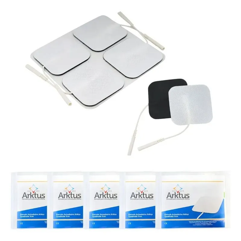 Kit 20 Unidades Eletrodo Adesivo 5x5 Cm Arktus