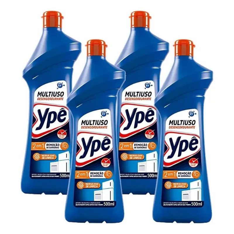 Ypê Desengordurante Squeeze - Kit - 4 - 500 Ml -