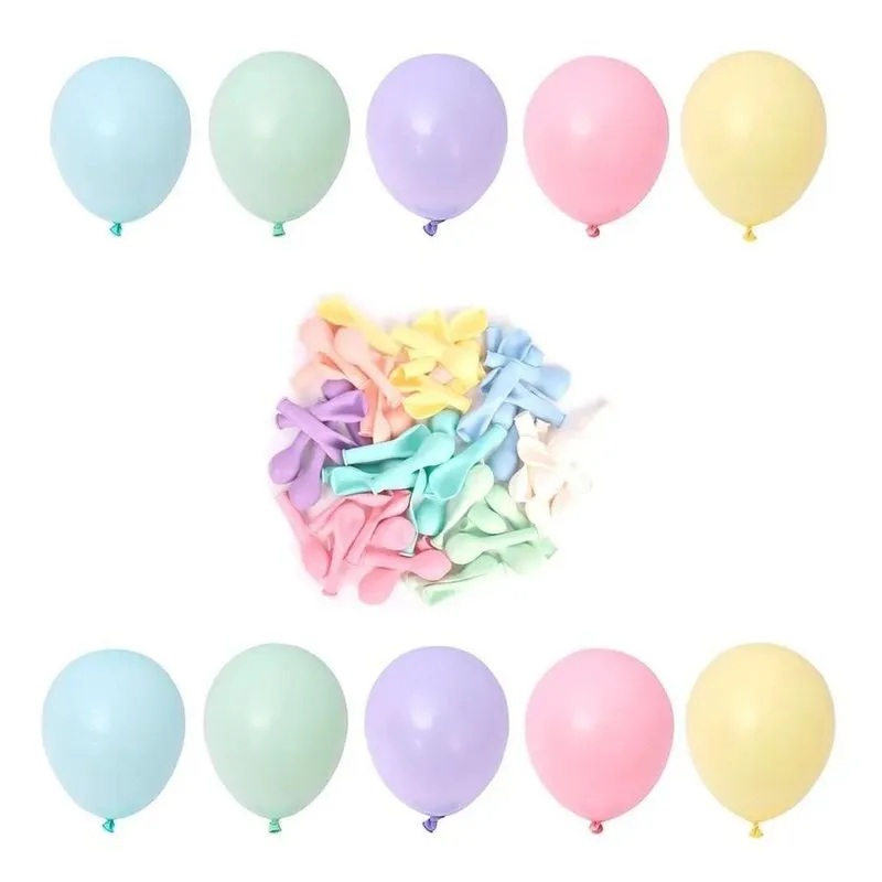 2x Balão Bexiga Candy Colors - Tom Pastel - 50 Unidades - N