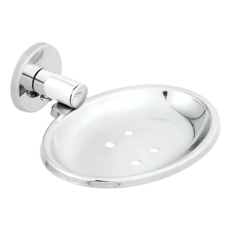 Saboneteira De Parede Aço Inox Porta Sabonete Cor Prateado