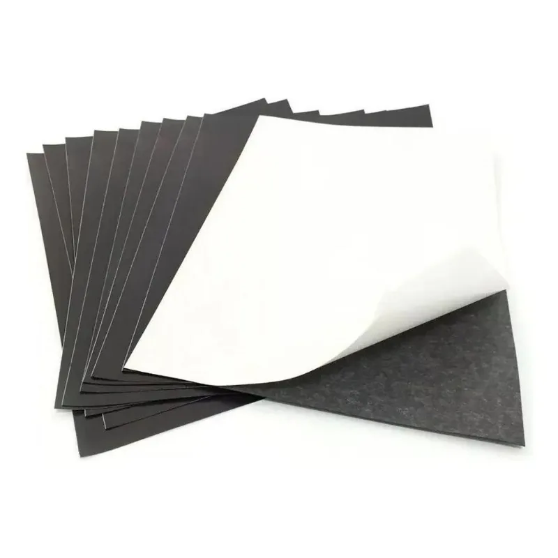 3x 10 Folhas Imã Manta Imantada Adesivada A4 0,3mm Cor Preto