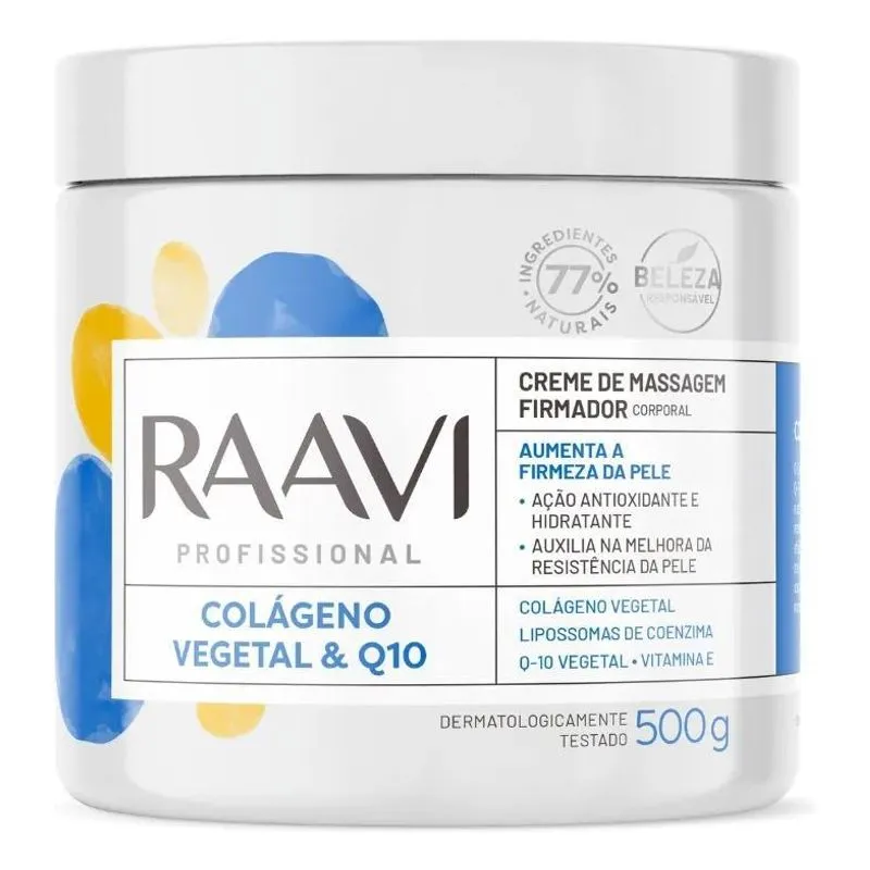 10x Creme Para Corpo Raavi Natuativo En Pote De 500ml/500g