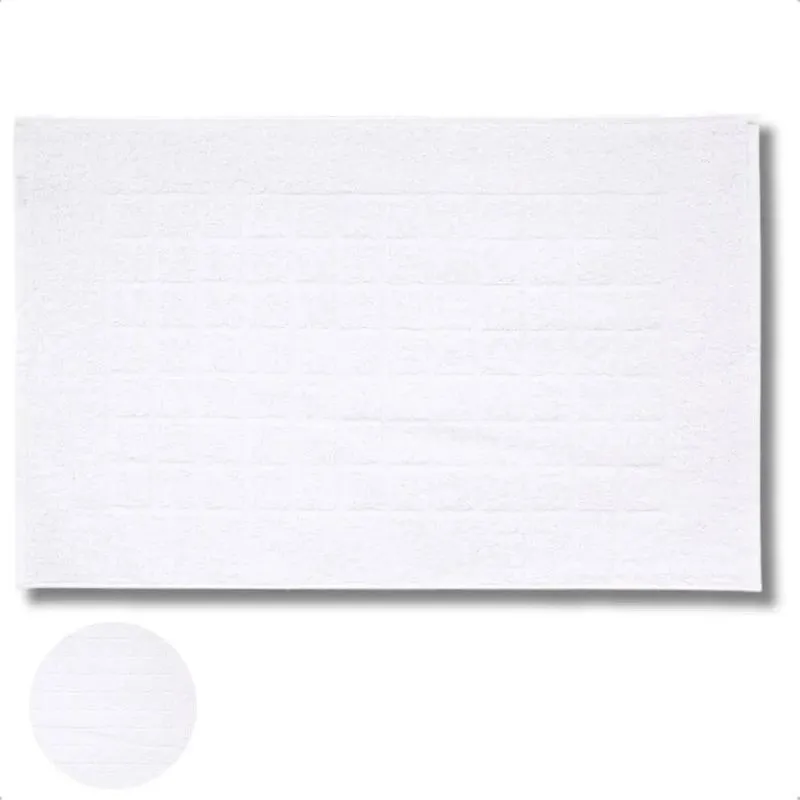 Tapete Banheiro Felpudo Dohler 70x45cm Algodão Supe - Branco
