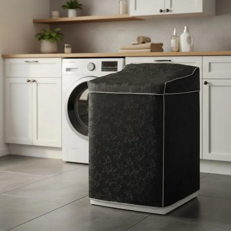 Capa Máquina Lavar Premium Impermeável (brastemp/e - Preto G