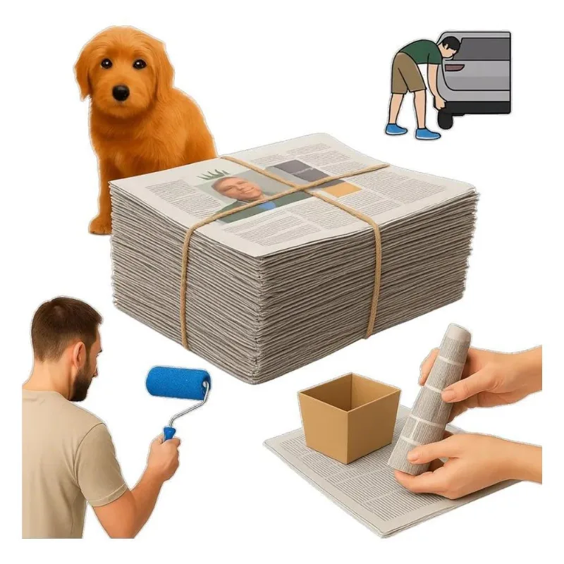 5x Jornal Velho Papel Fardo 4 Kg Folhas Grandes Papel Limpo