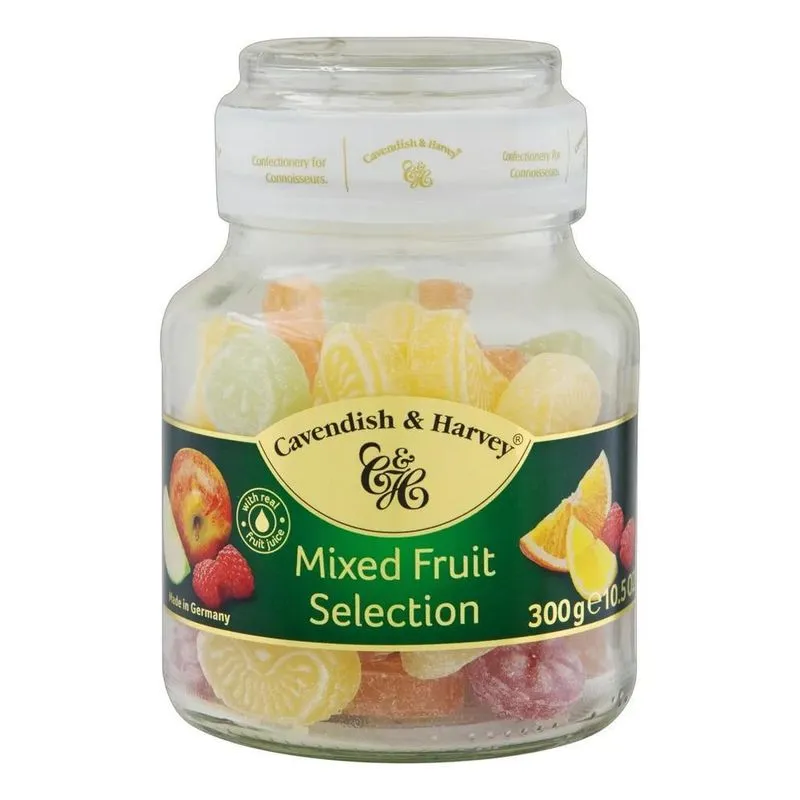 5x Bala Cavendish &amp; Harvey Frutas Sem Glúten 300 G