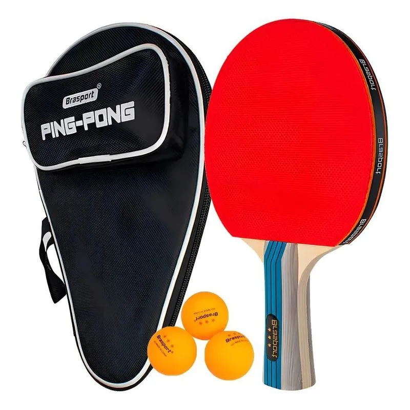 Raquete Ping Pong De Tenis De Mesa Profissional C/raqueteira