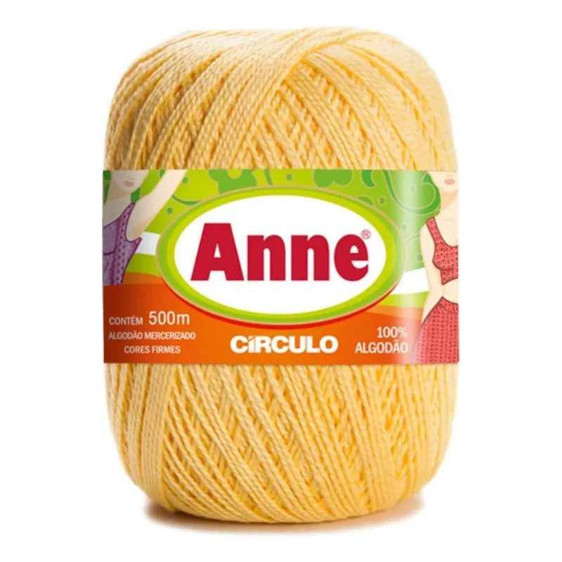 Fio Anne 500m Círculo: Brilho E Toque Suave P - 1317 - Solar