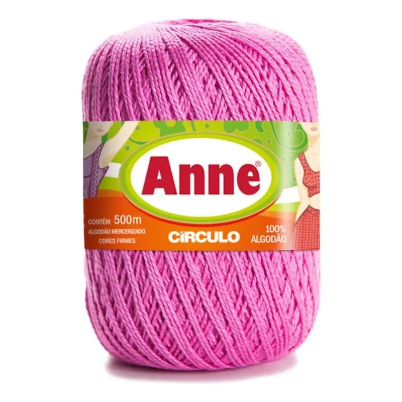 Fio Anne 500m Círculo: Brilho E Toque Suave Pa - 6085 - Balé