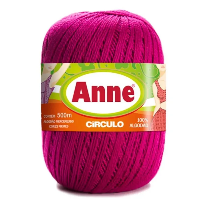 Fio Anne 500m Círculo: Brilho E Toque Suave Pa - 6133 - Pink