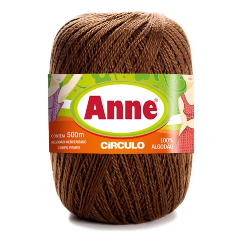 Fio Anne 500m Círculo: Brilho E Toque Sua - 7382 - Chocolate