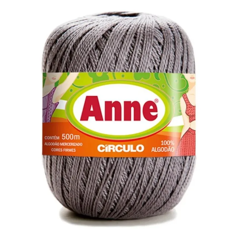 Fio Anne 500m Círculo: Brilho E Toque Suave Par - 8797 - Aço