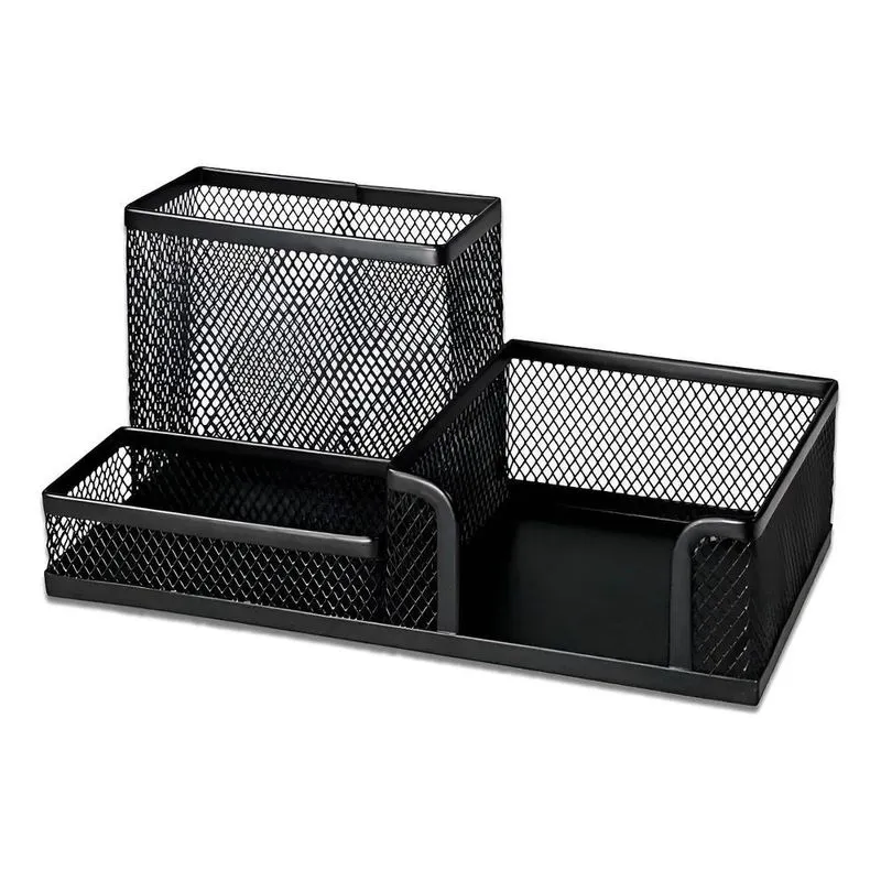 Organizador De Mesa Aramado Porta Canetas Clipes Metal