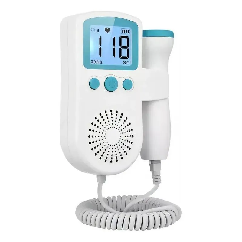 2x Doppler Fetal Aparelho Ouvir Coração Do Bebê Jsl-t501 Azu