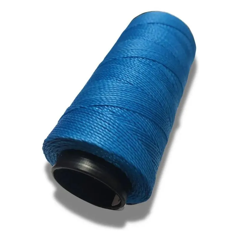 Linha Encerada Costura De Botas Sapatos Couros 160 M Azul