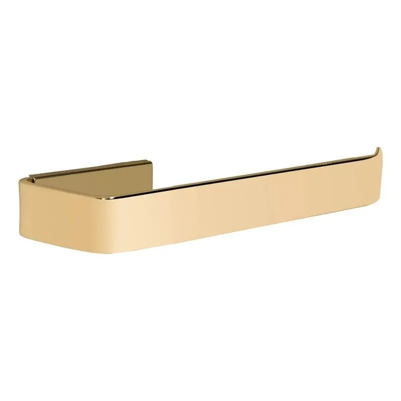 5x Papeleira Para Banheiro Quadrada Chapa Metal Dourado Gold