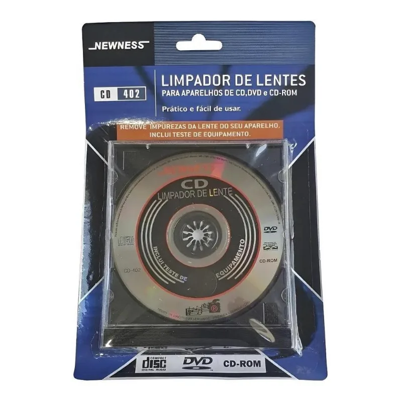 Limpador De Lentes Cd Dvd Bluray Aparelho Newness