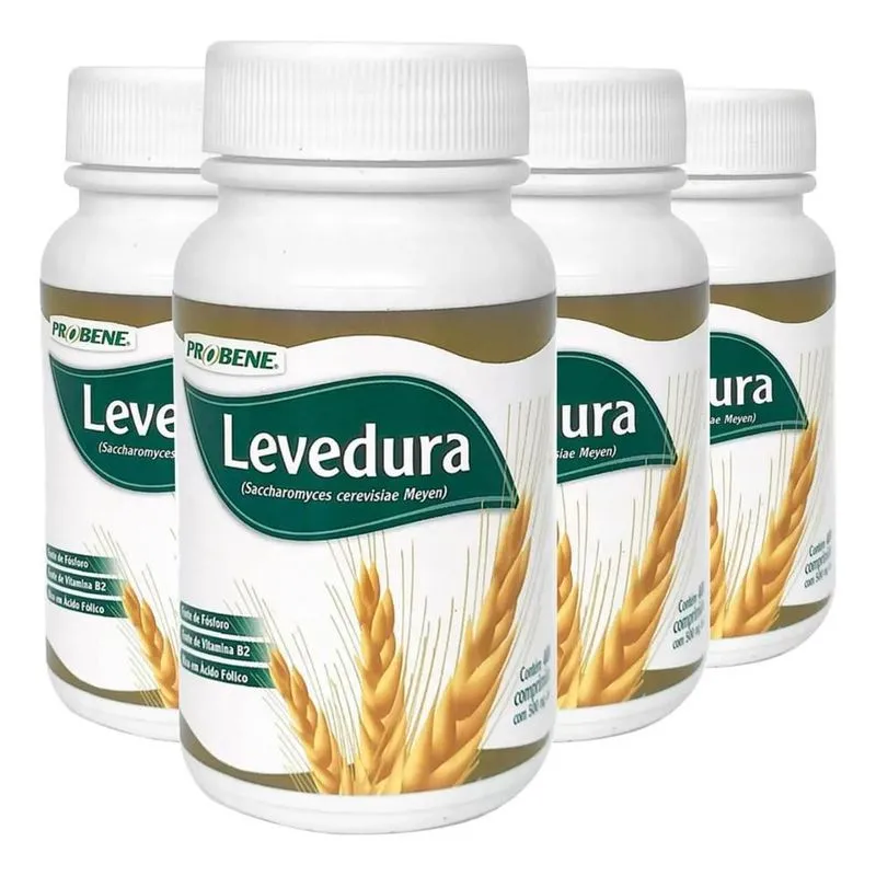 10x Levedura De Cerveja 4 X 400 Comprimidos - Probene